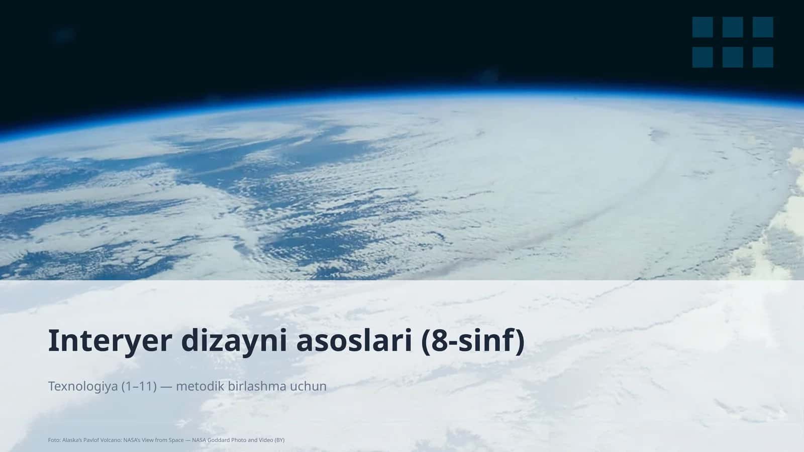 Interyer dizayni asoslari (8-sinf)