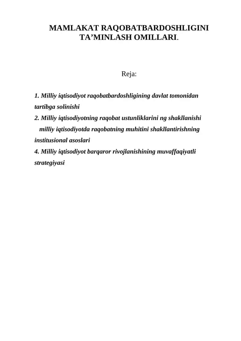 MAMLAKAT RAQOBATBARDOSHLIGINI TA’MINLASH OMILLARI