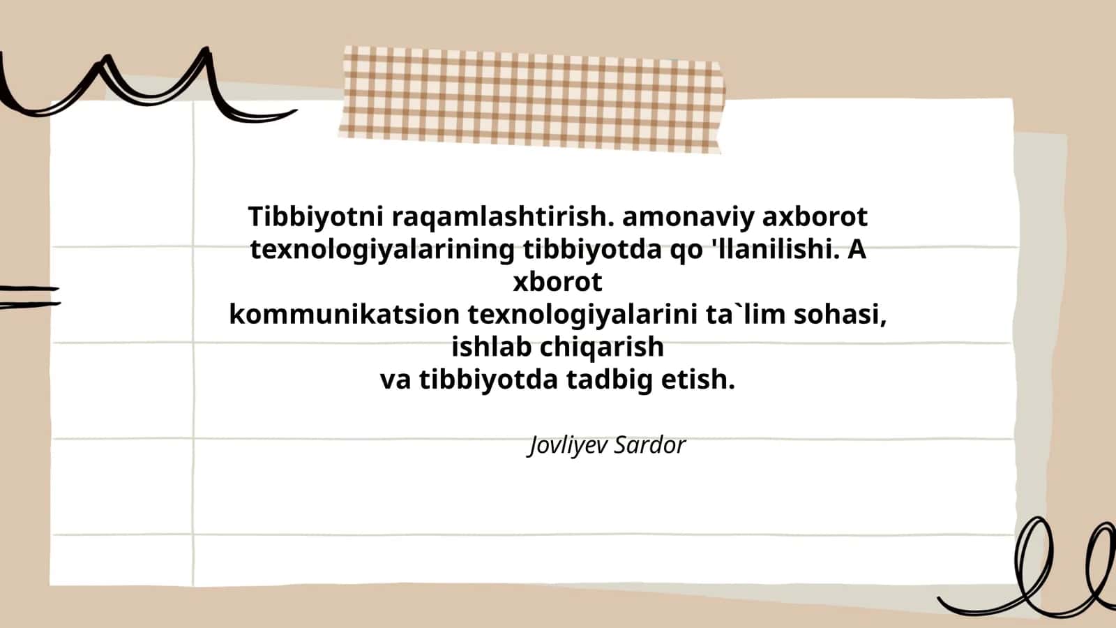 Tibbiyotni raqamlashtirish