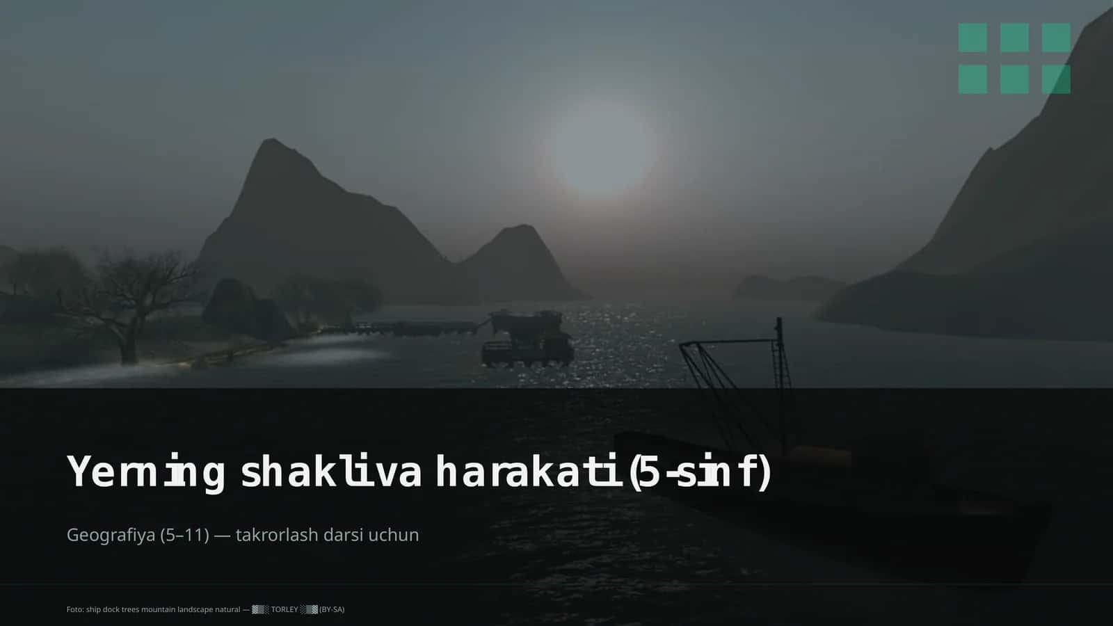 Yerning shakli va harakati (5-sinf)
