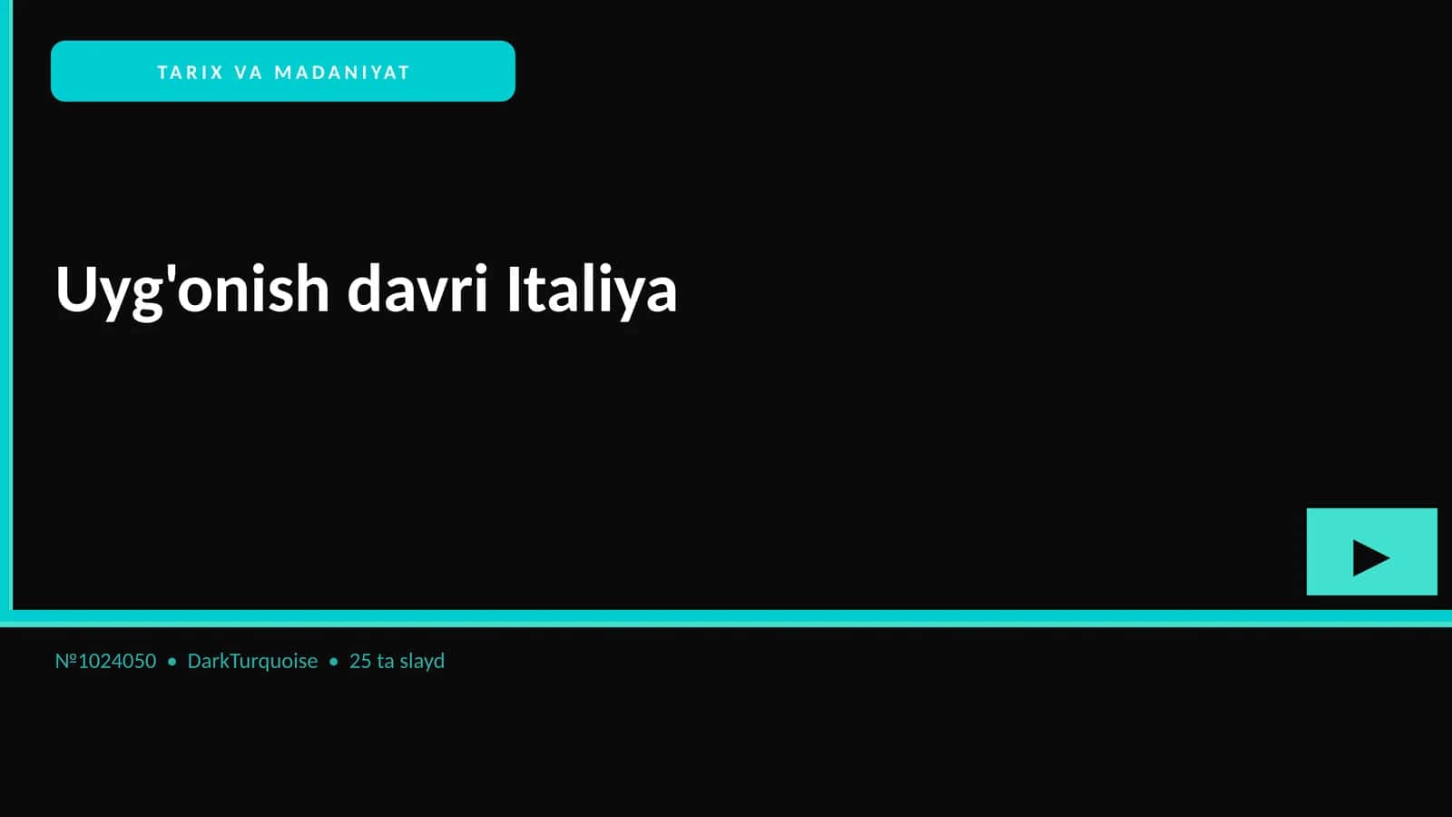 Uyg'onish davri Italiya