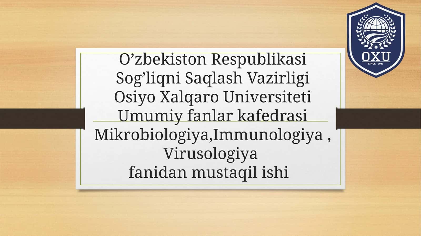 Mavzu: Shartli patogen anaerob kokklar (peptokkoklar,peptostreptokokklar, veylonellalar) ularni xirurgik va ginekologik kasalliklarga ahamiyati. haqida to'liq ma'lumot