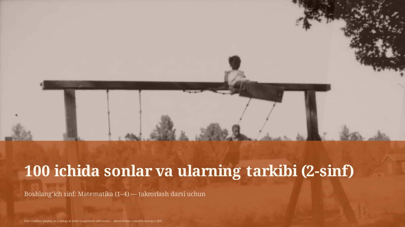 100 ichida sonlar va ularning tarkibi (2-sinf)