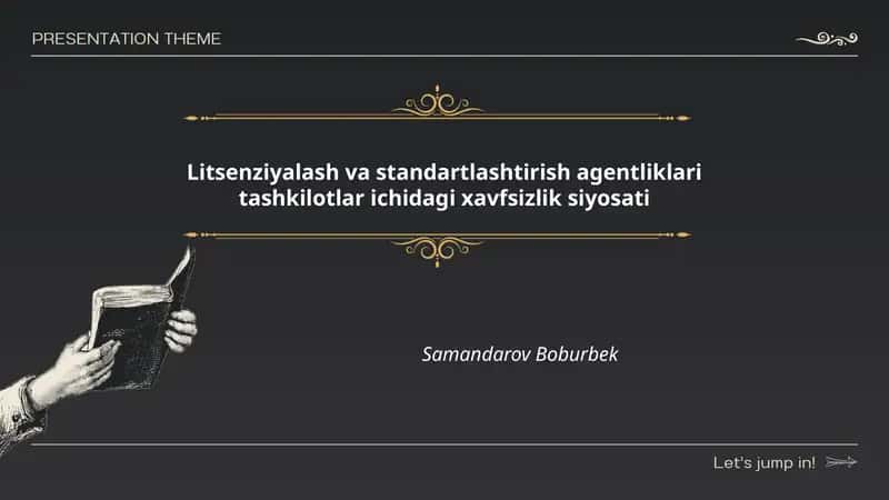 Litsenziyalash va standartlashtirish agentliklari tashkilotlar ichidagi xavfsizlik siyosati