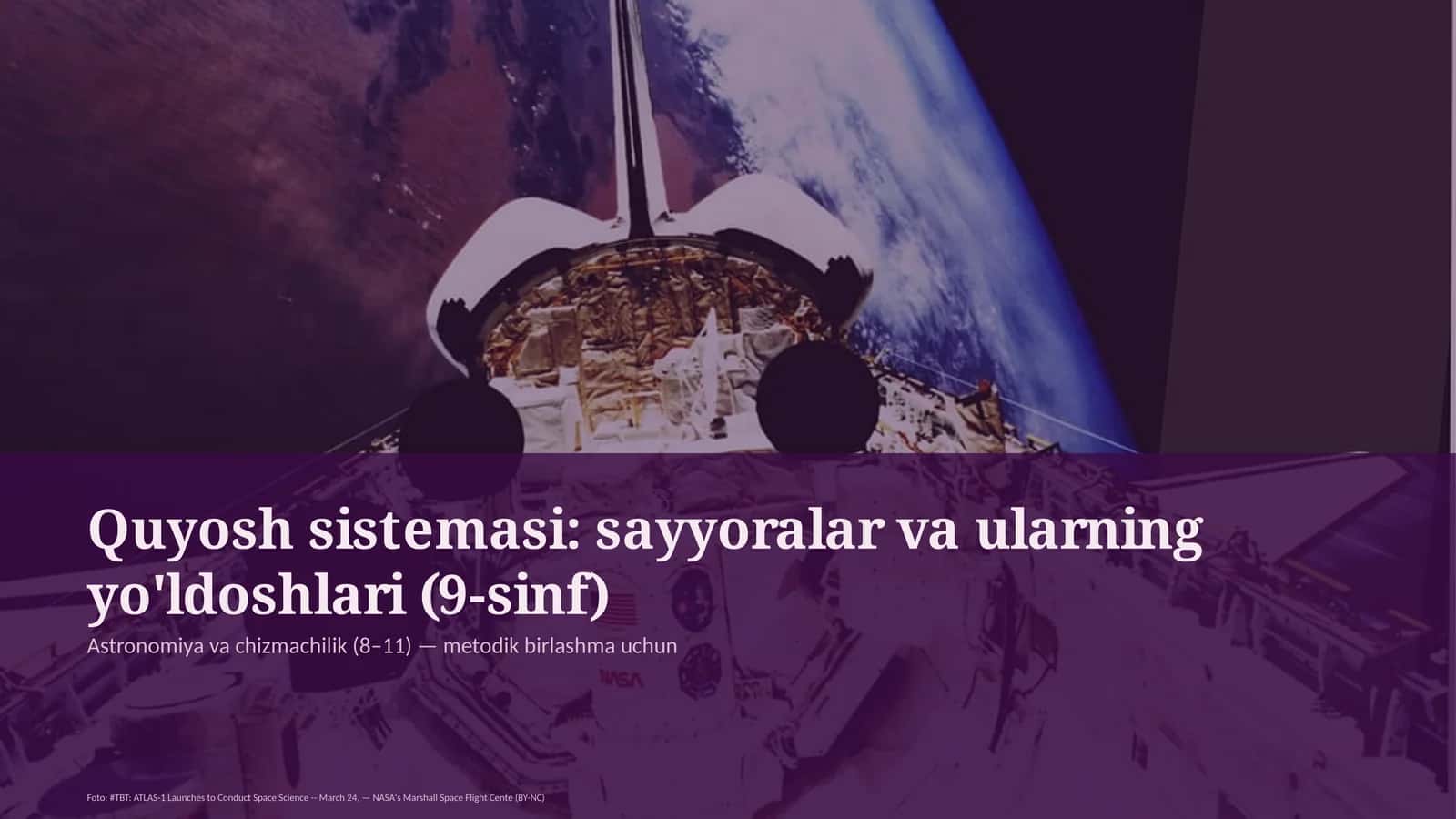 Quyosh sistemasi: sayyoralar va ularning yo'ldoshlari