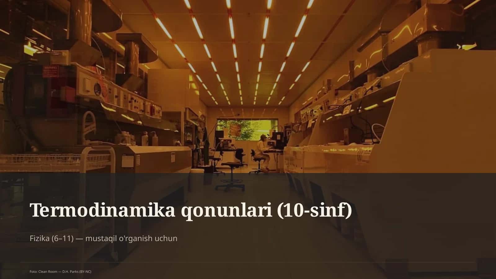 Termodinamika qonunlari (10-sinf)