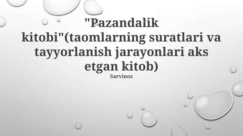 Pazandalik kitobi