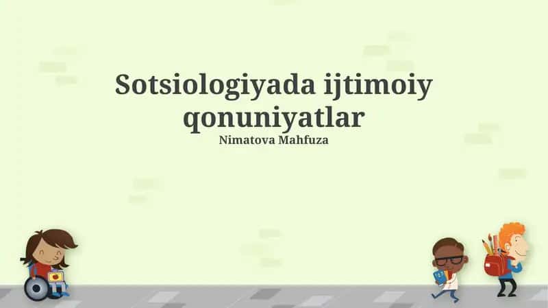 Sotsiologiyada ijtimoiy qonuniyatlar