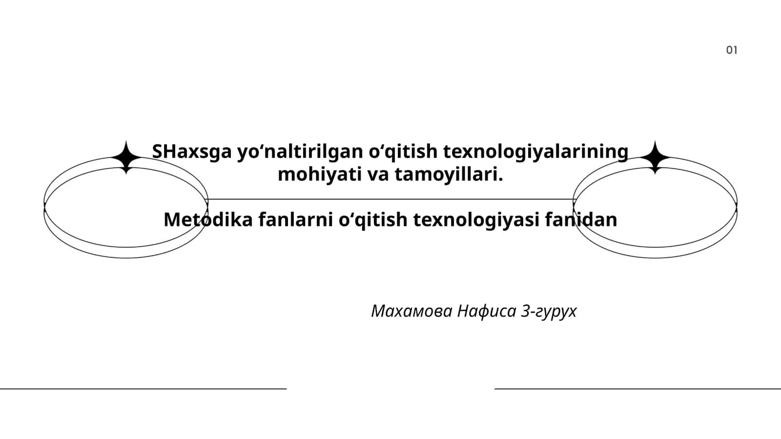 Metodika fanlarni oʻqitish texnologiyasi fanidan Махамова Нафиса 3-гурух