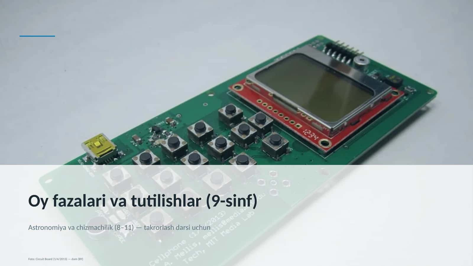 Oy fazalari va tutilishlar (9-sinf)