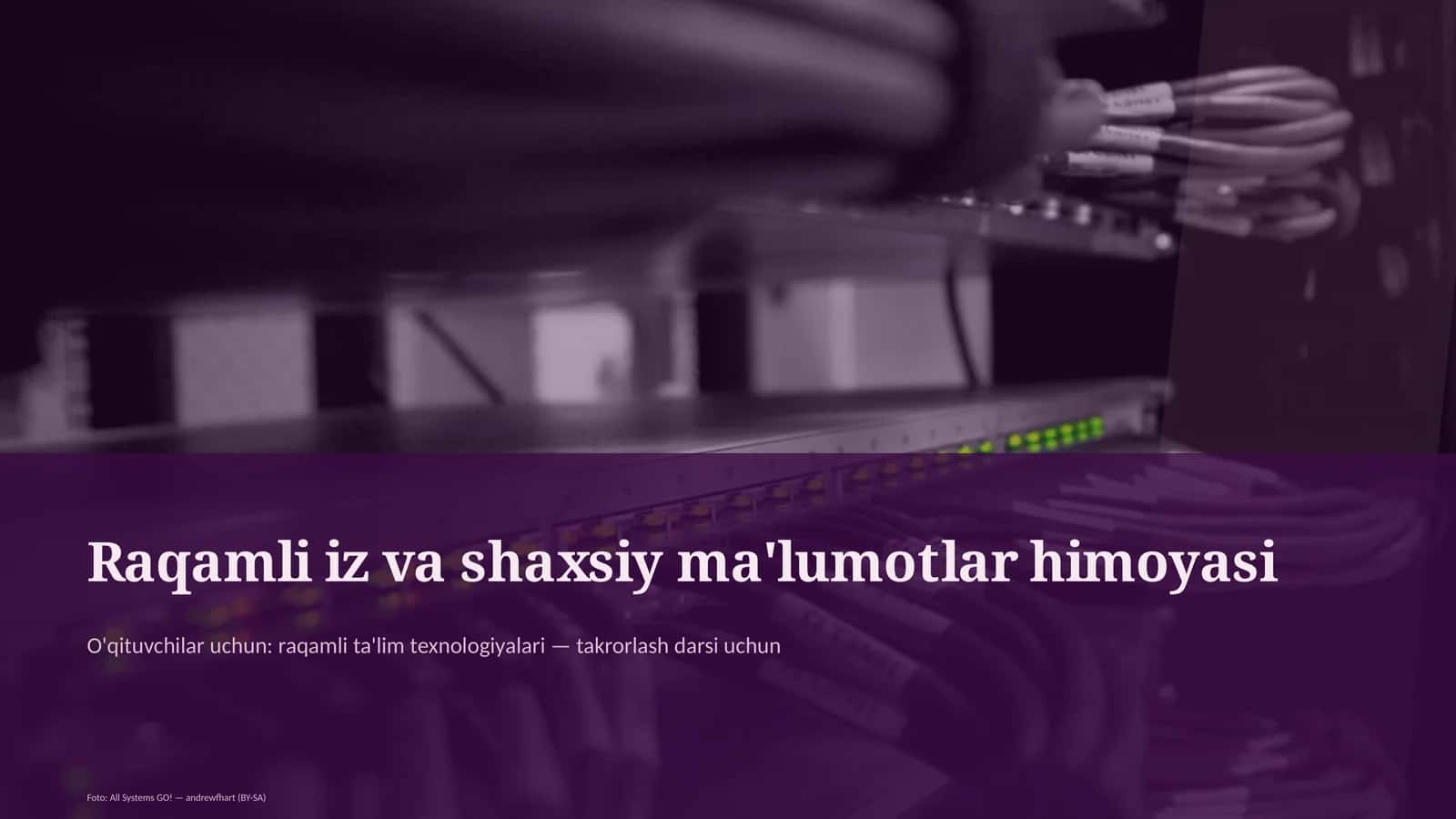 Raqamli iz va shaxsiy ma'lumotlar himoyasi