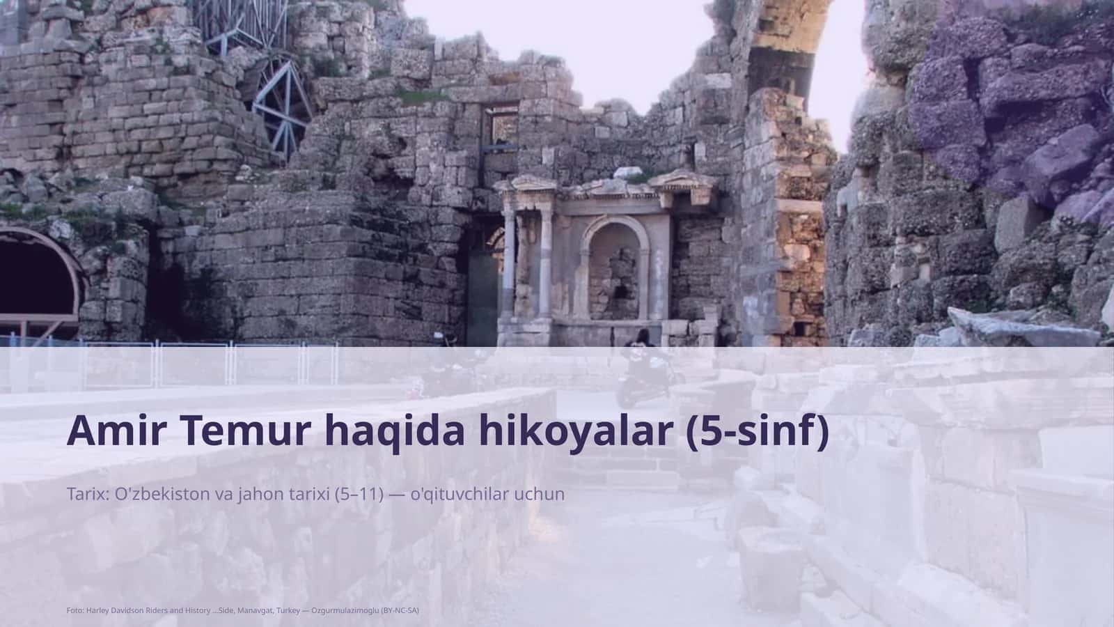 Amir Temur haqida hikoyalar (5-sinf)