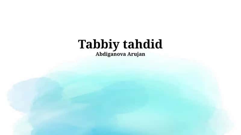 Tibbiy tahdid