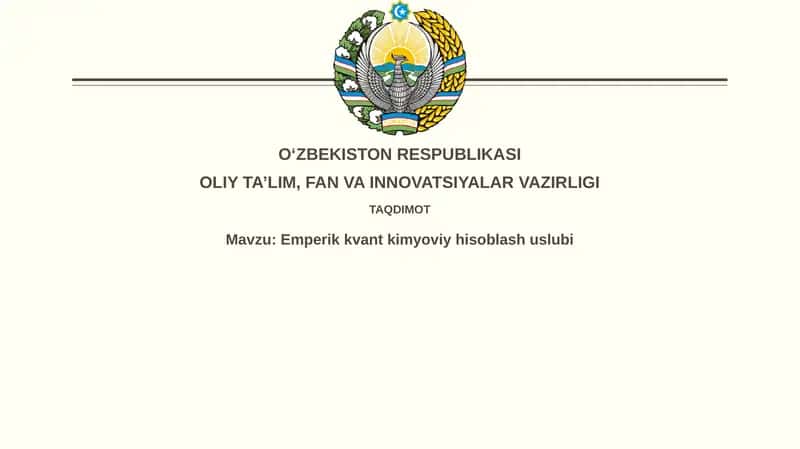 Emperikkvantkimyoviyhisoblashuslubi