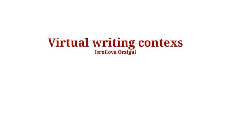 Future Trends in Virtual Writing