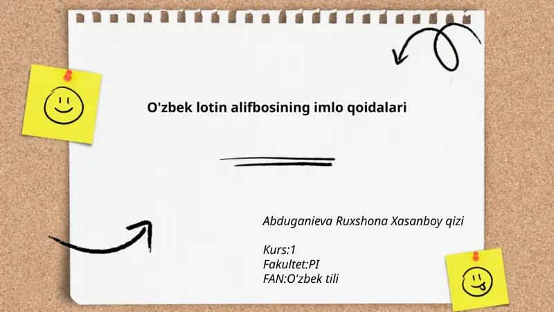 O'zbek lotin alifbosining imlo qoidalari