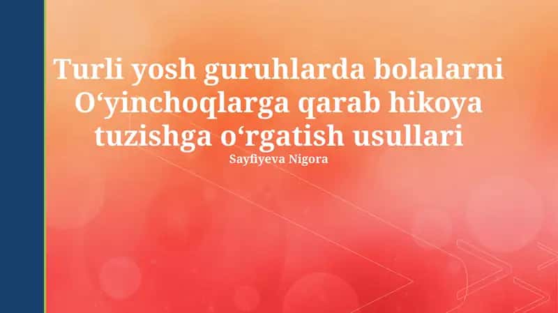 Hikoya tuzish usullari