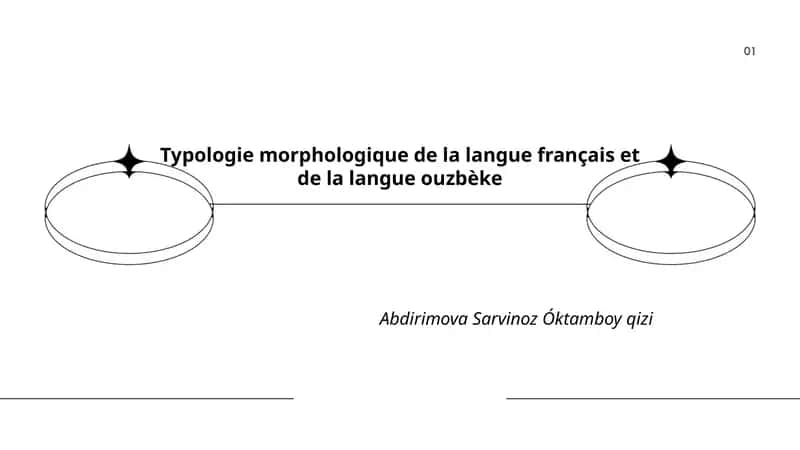 Typologie morphologique de la langue français et de la langue ouzbèke
