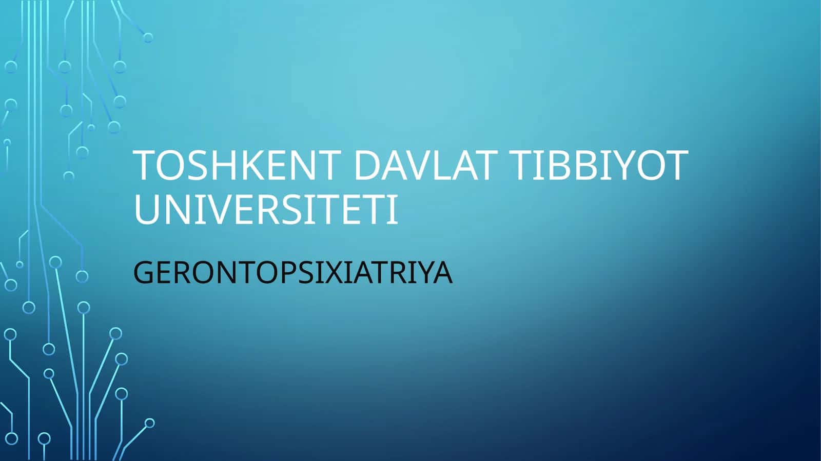 GERONTOPSIXIATRIYA