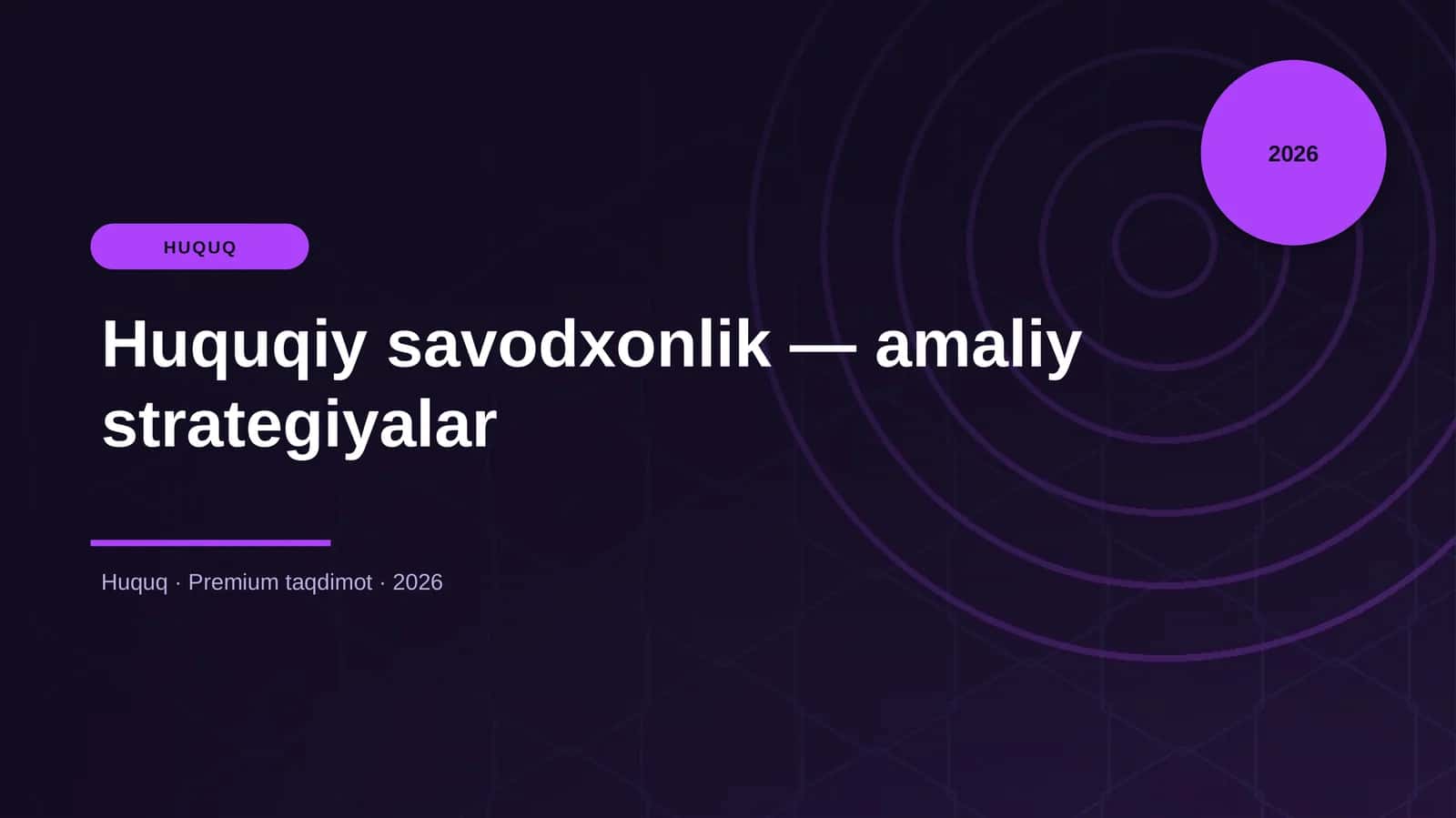 Huquqiy savodxonlik — amaliy strategiyalar