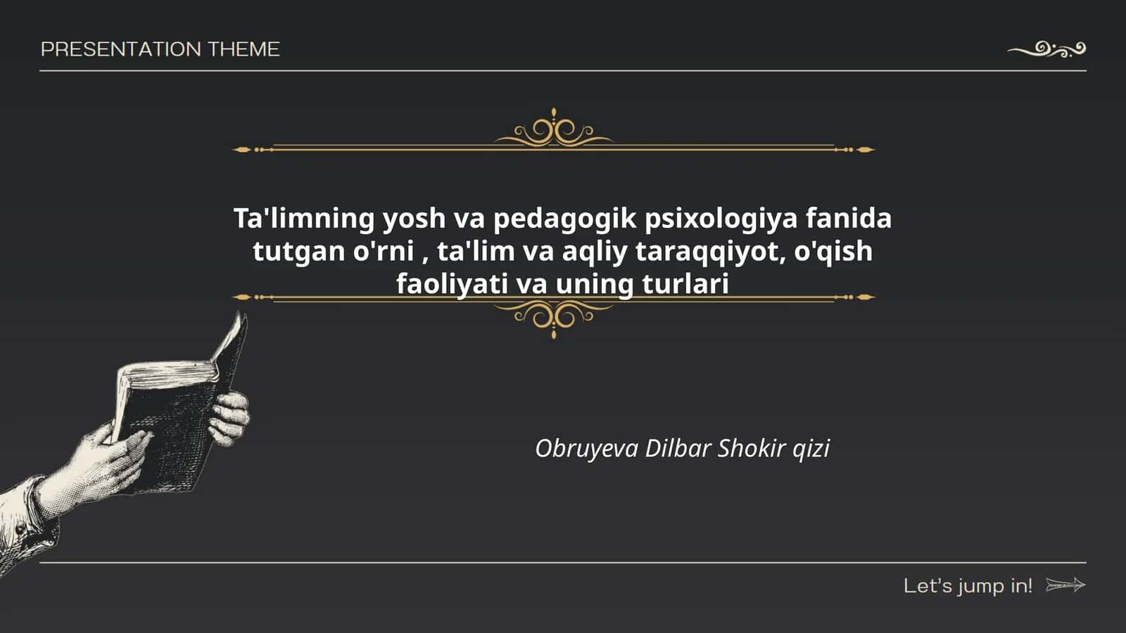 Ta'limning yosh psixologiyasi