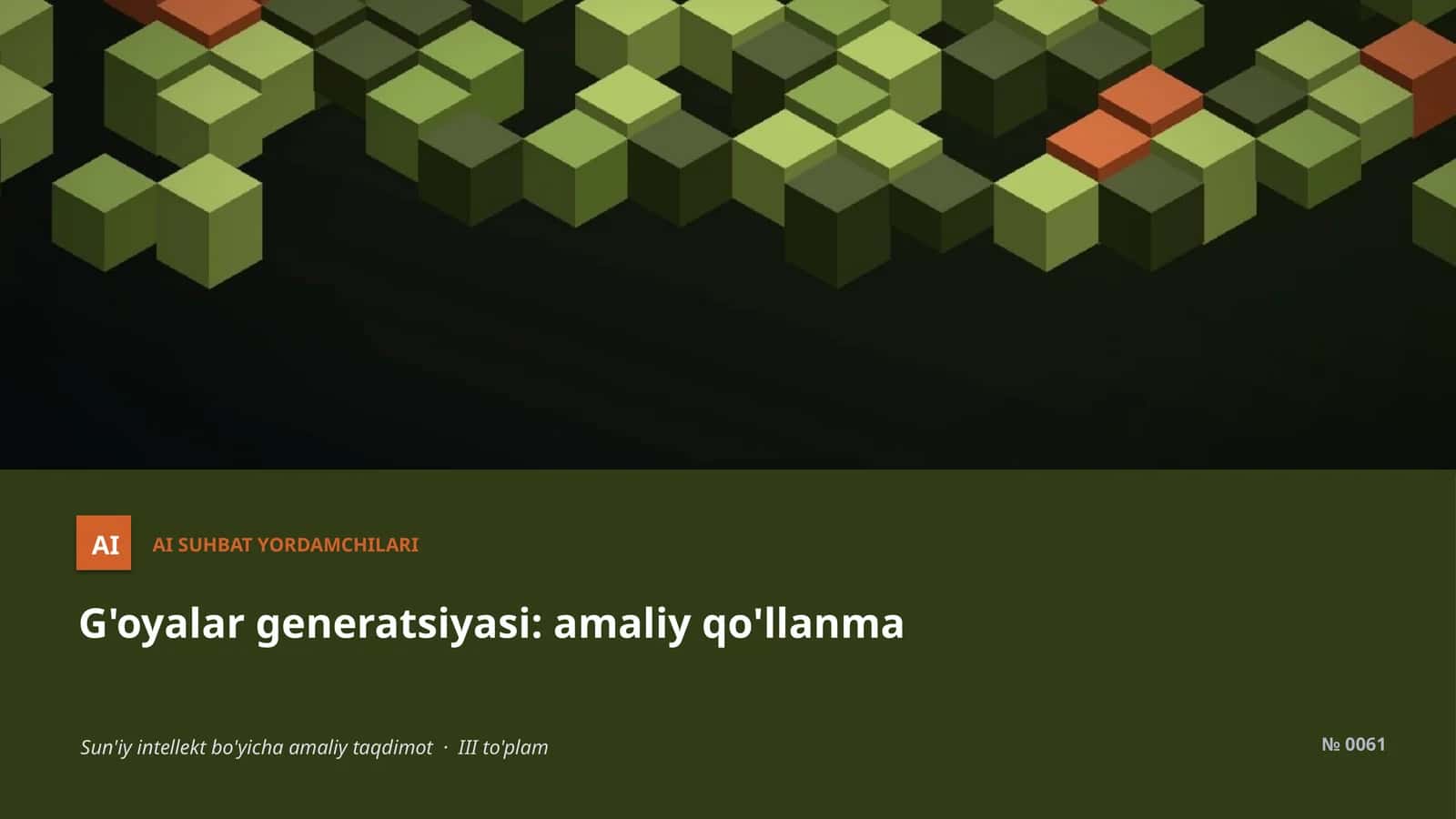 AI SUHBAT YORDAMCHILARI
