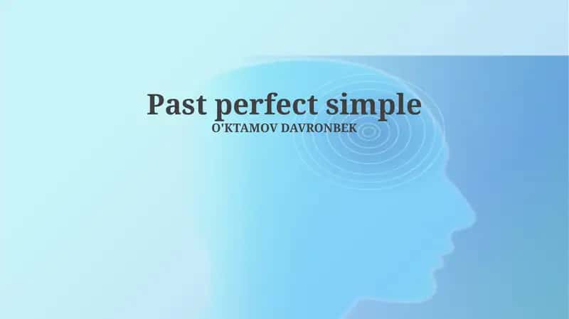 Past Perfect Simple: Definition, Structure, and Formation