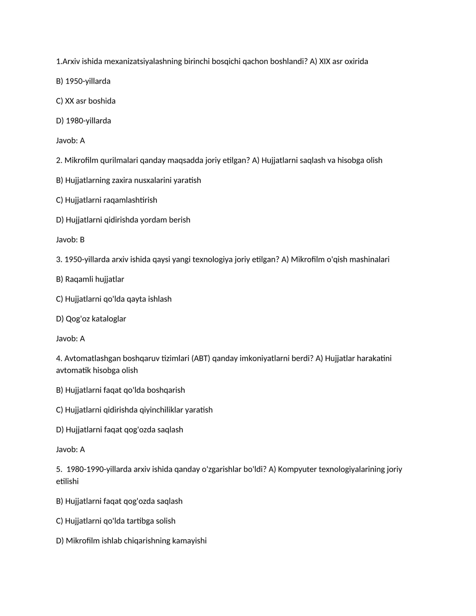 Arxiv ishida mexanizatsiyalash