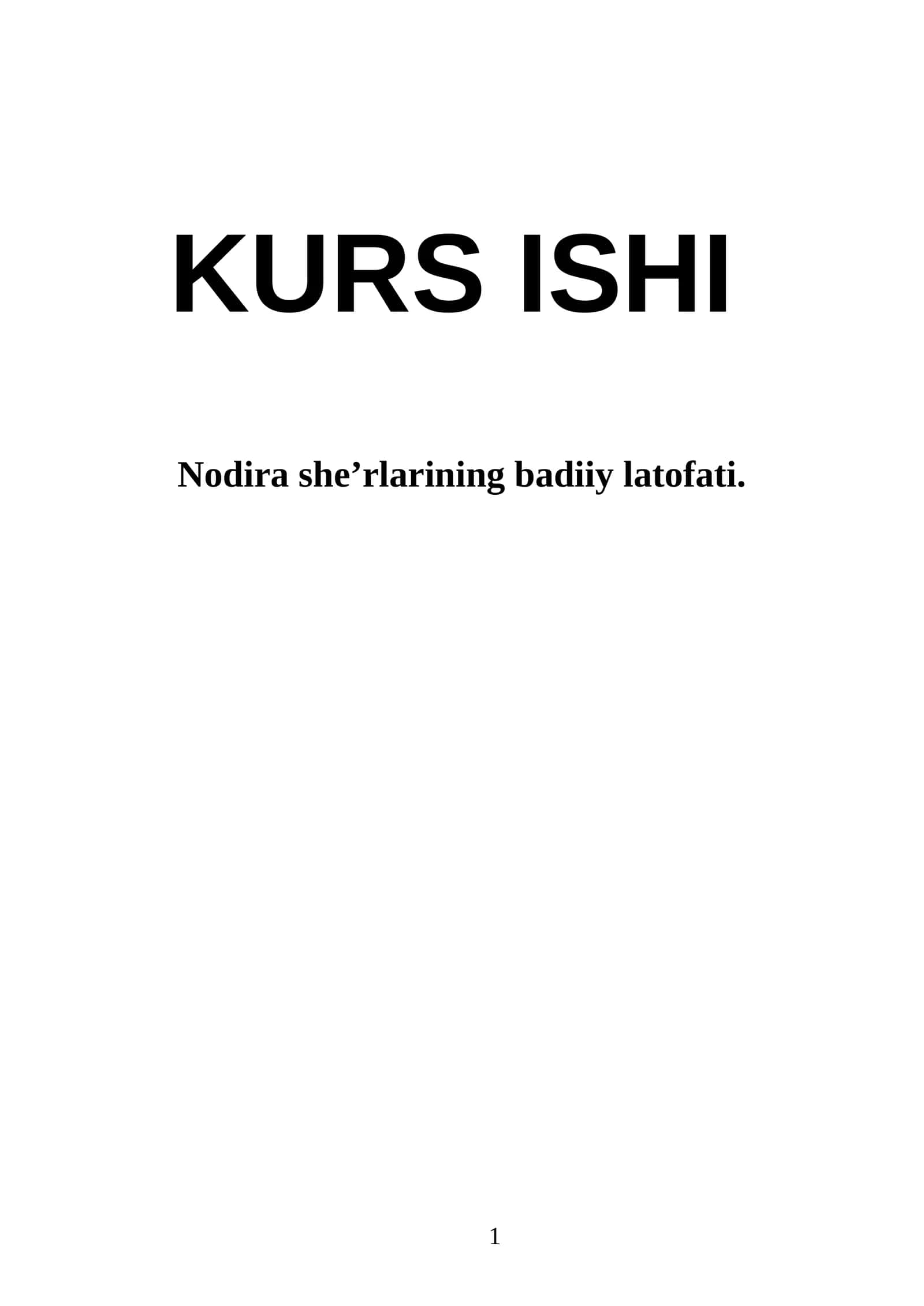 Nodira she’rlarining badiiy latofati