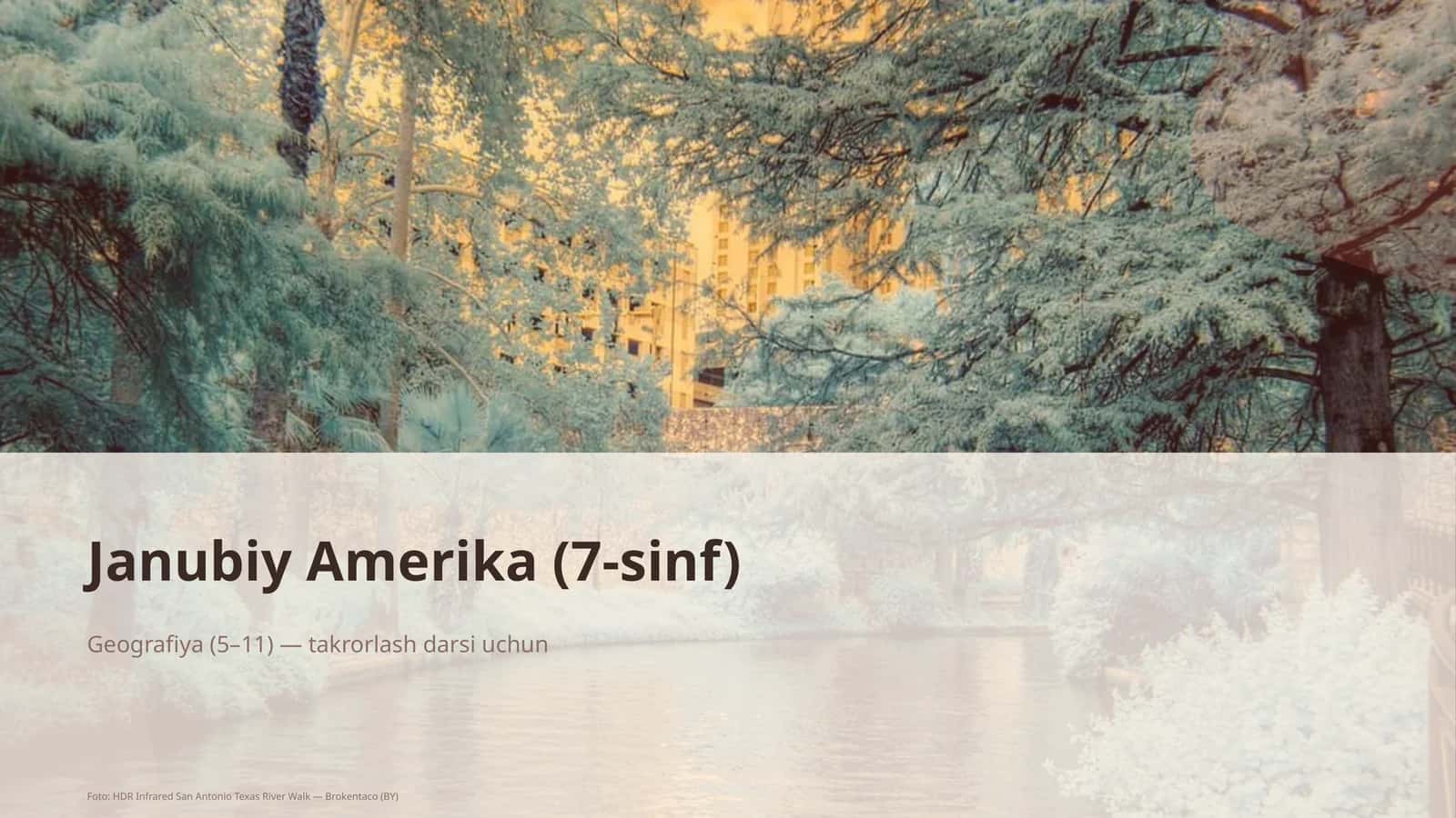 Janubiy Amerika (7-sinf)