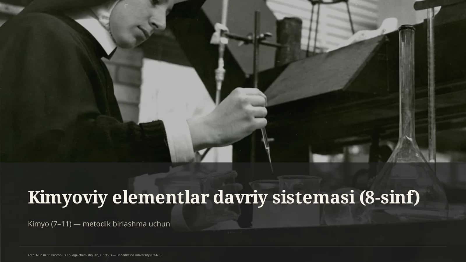 Kimyoviy elementlar davriy sistemasi (8-sinf)