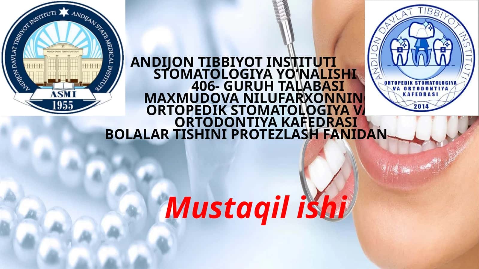 Tishlarni erta olinishi natijasida yuzaga kelishi mumkin bo’lgan asoratlar.