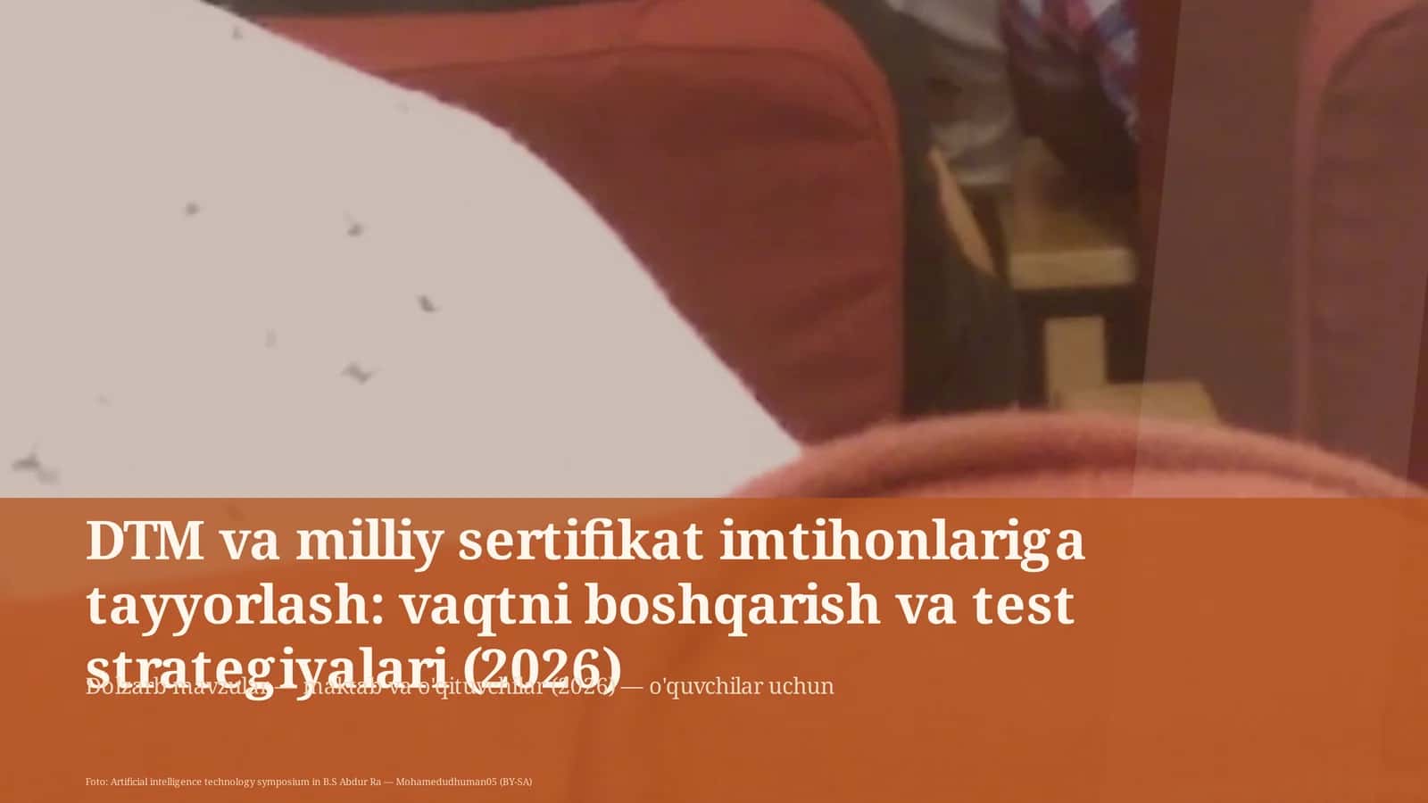 Dolzarb mavzular — maktab va o'qituvchilar (2026) — o'quvchilar uchun