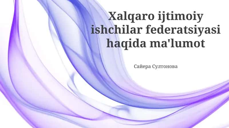 IFSWning missiyasi va vazifasi