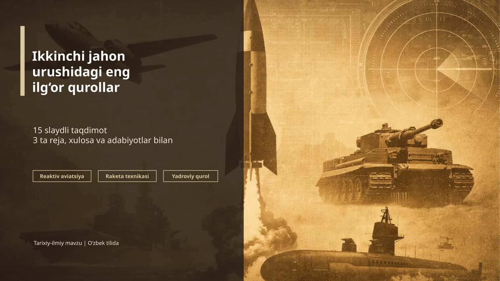 Reaktiv aviatsiya, Raketa texnikasi, Yadroviy qurol Taqdimot