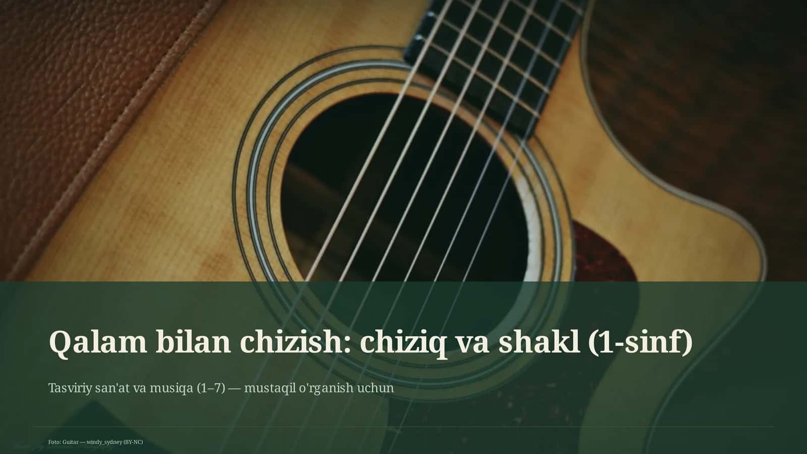 Tasviriy san'at va musiqa (1–7)