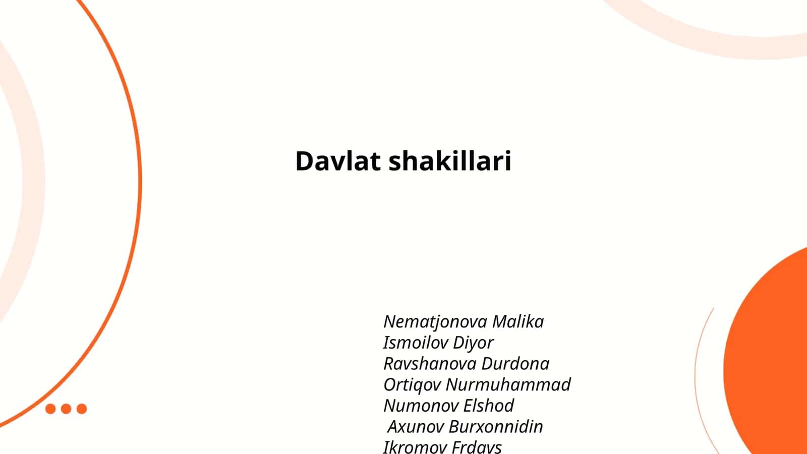 Davlat shakillari