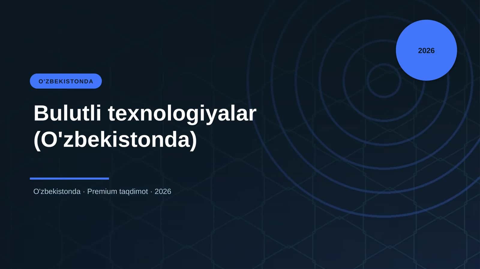 Bulutli texnologiyalar (O'zbekistonda)
