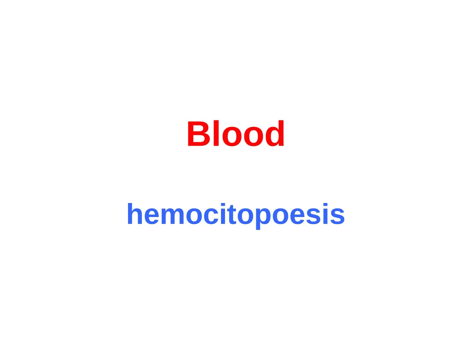 hemocitopoesis