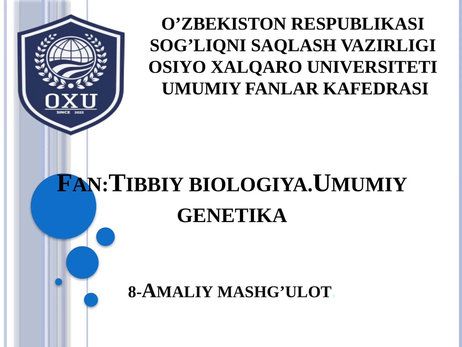 Irsiyatning xromosoma nazariyasi. Jins – irsiy belgi