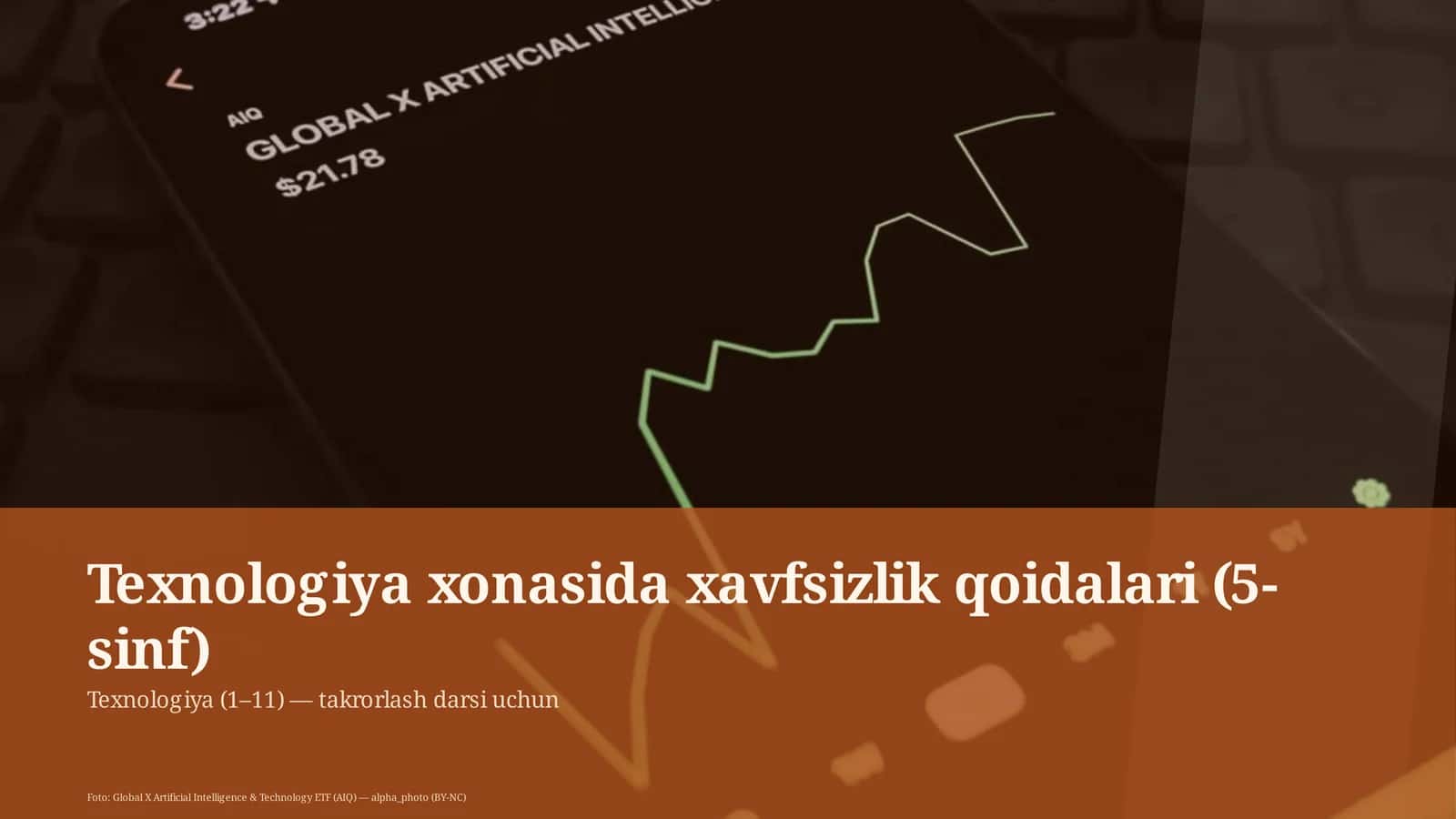 Texnologiya xonasida xavfsizlik qoidalari (5-sinf)