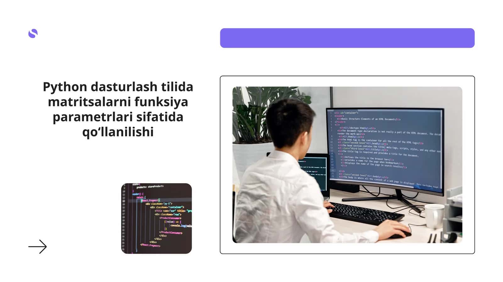 Python dasturlash tilida matritsalarni funksiya parametrlari sifatida qo‘llanilishi