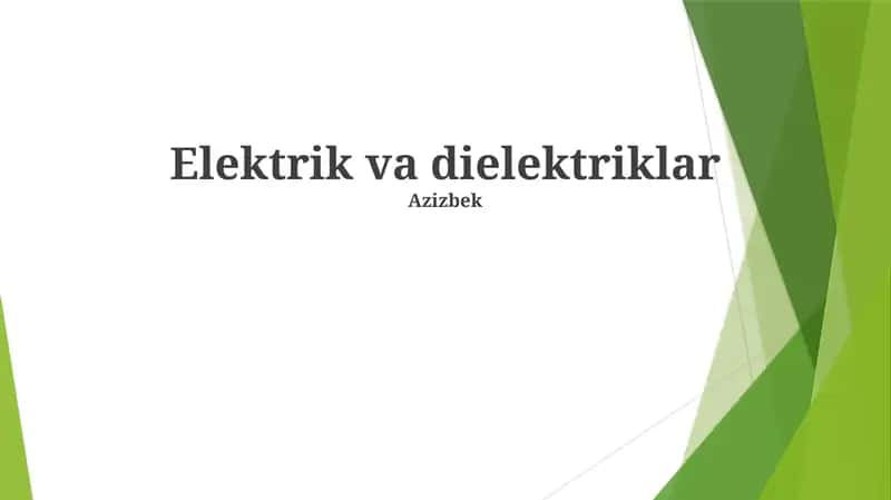 Elektr maydonlari