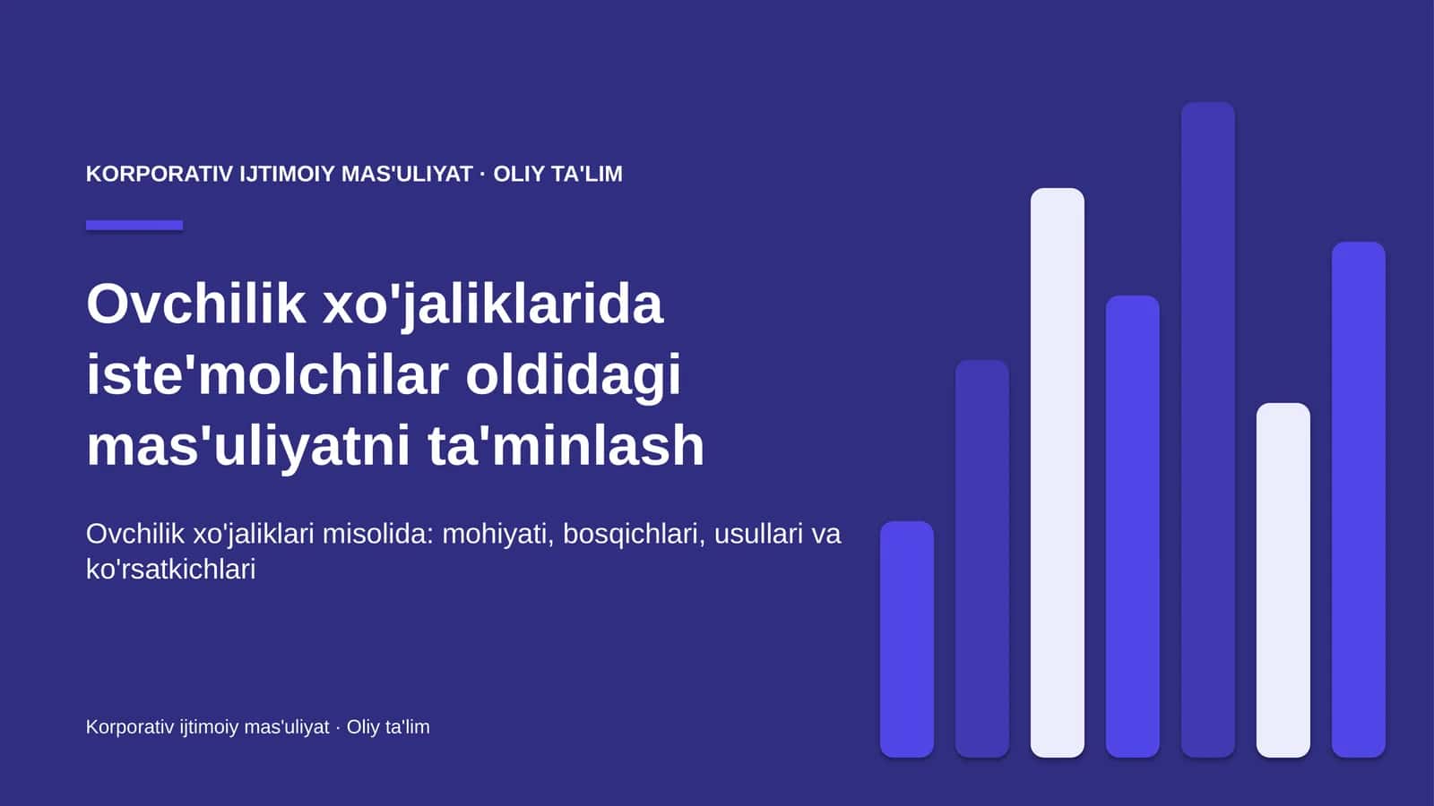 ovchilik xo'jaliklarida iste'molchilar oldidagi mas'uliyatni ta'minlash 6538