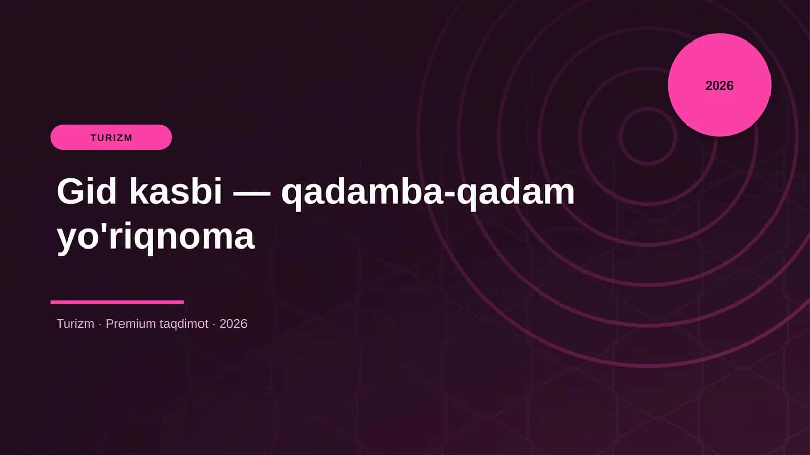 Gid kasbi — qadamba-qadam yo'riqnoma