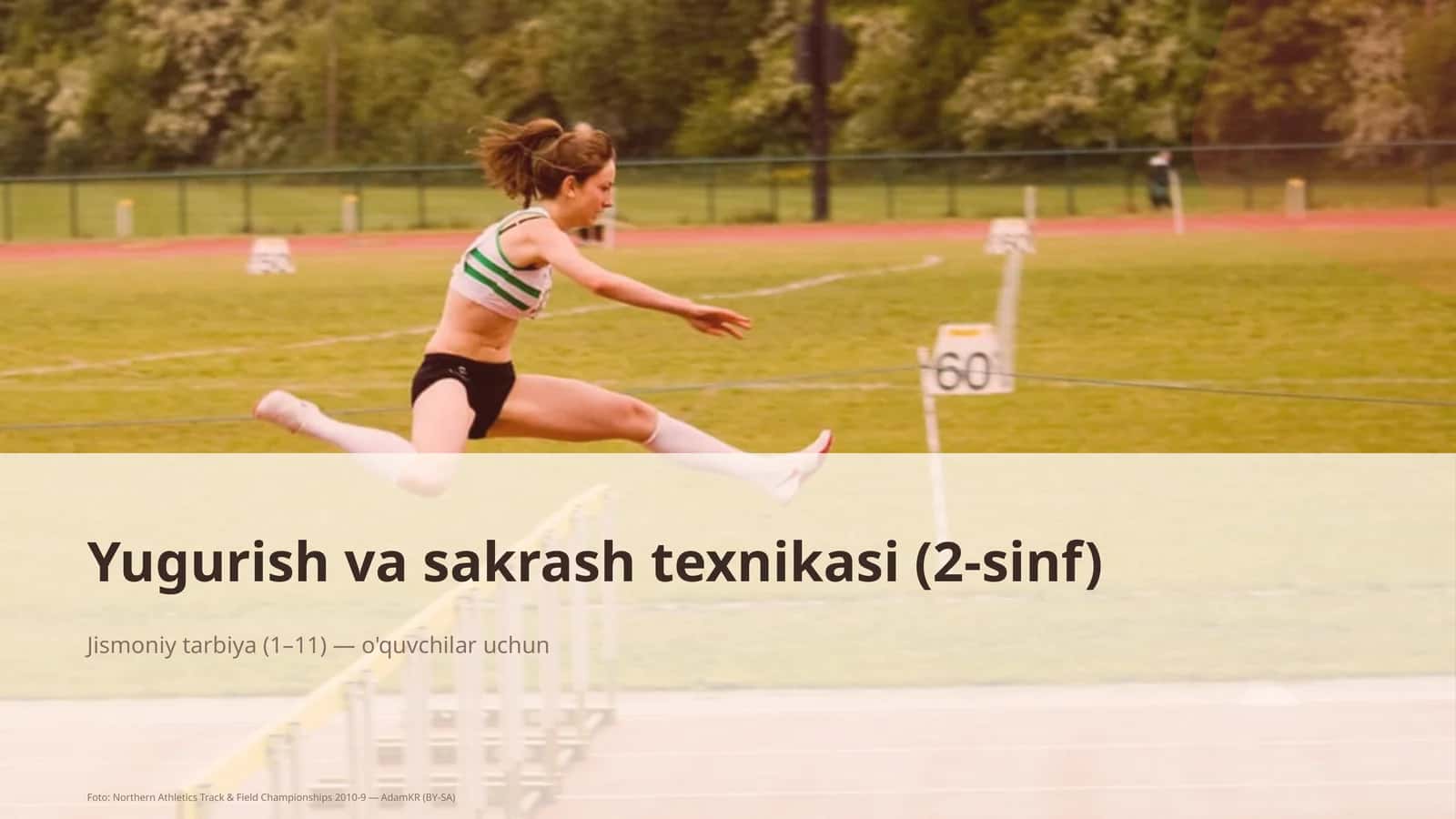 Yugurish va sakrash texnikasi (2-sinf)