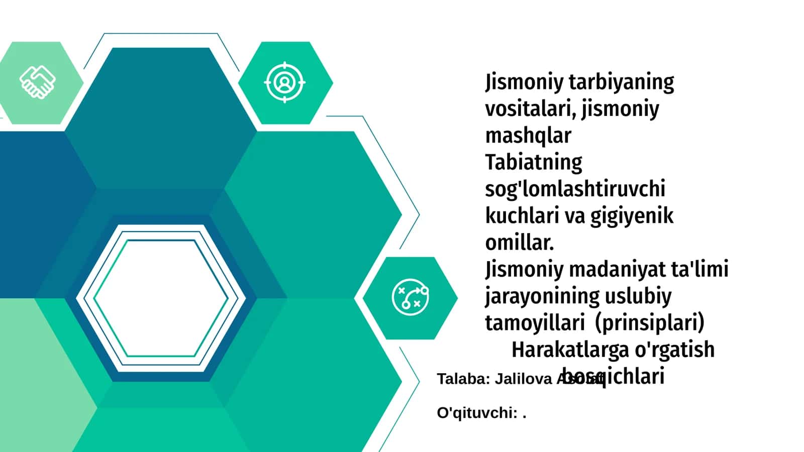 Jismoniy tarbiyaning vositalari, jismoniy mashqlar
