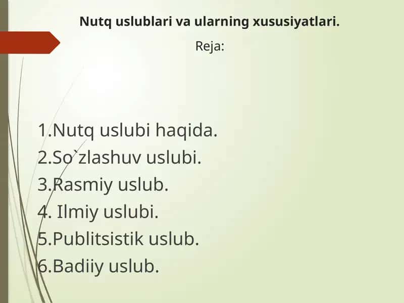 Nutq uslubi