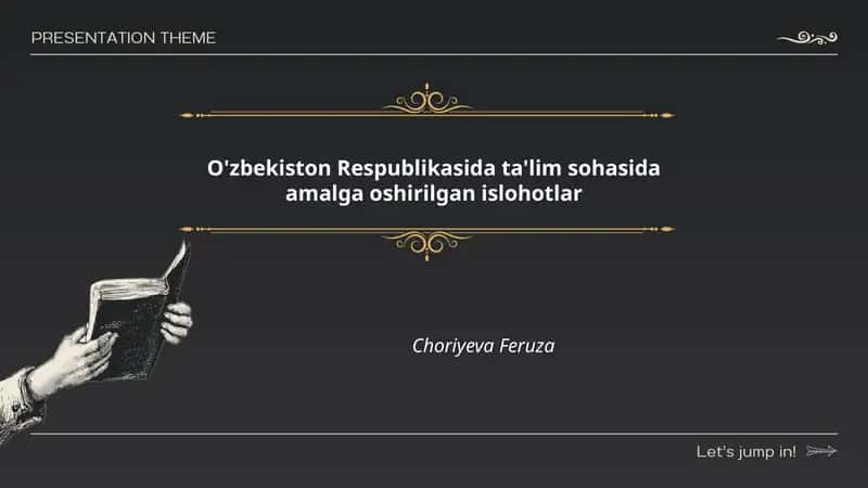 O'zbekiston Respublikasida ta'lim sohasida amalga oshirilgan islohotlar