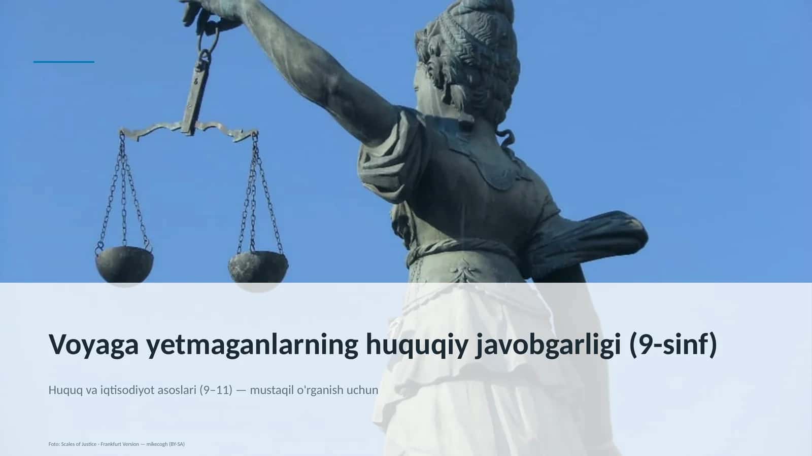 Huquq va iqtisodiyot asoslari (9–11)